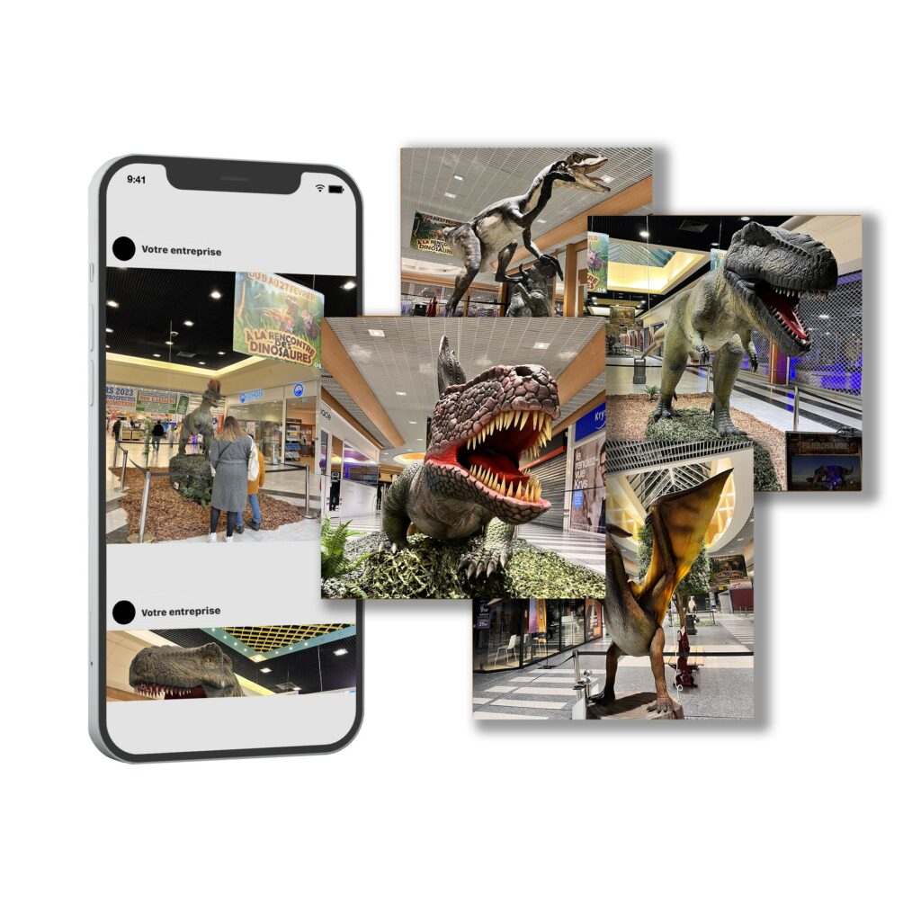 ARTITUDE Communication - Animation centre commercial Exposition de dinosaures