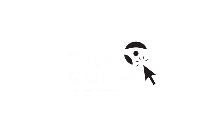 CLICK & DRIVE logo blanc - ARTITUDE Communication