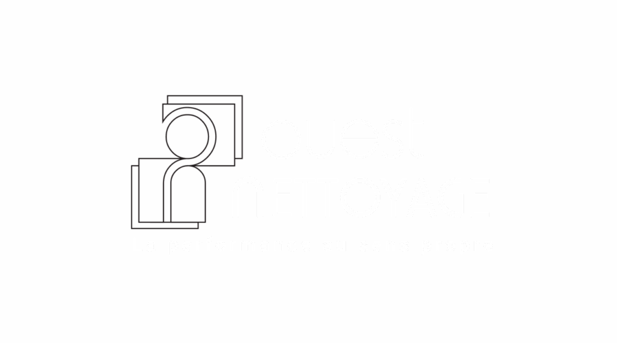 OUEST NETTOYAGE logo blanc - ARTITUDE Communication